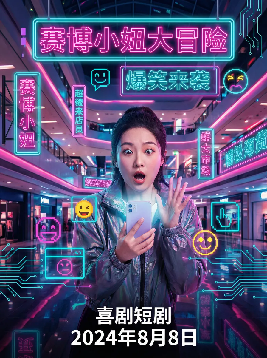 av免费 搞笑喜剧短剧 - 赛博小妞大冒险海报